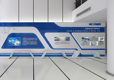 汽配生产企业展厅装修设计案例效果图