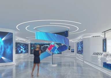 200平米企业展厅装修设计案例效果图