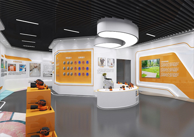 环保科技企业展厅装修设计案例